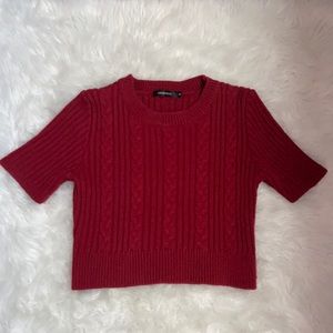 Sweater crop top